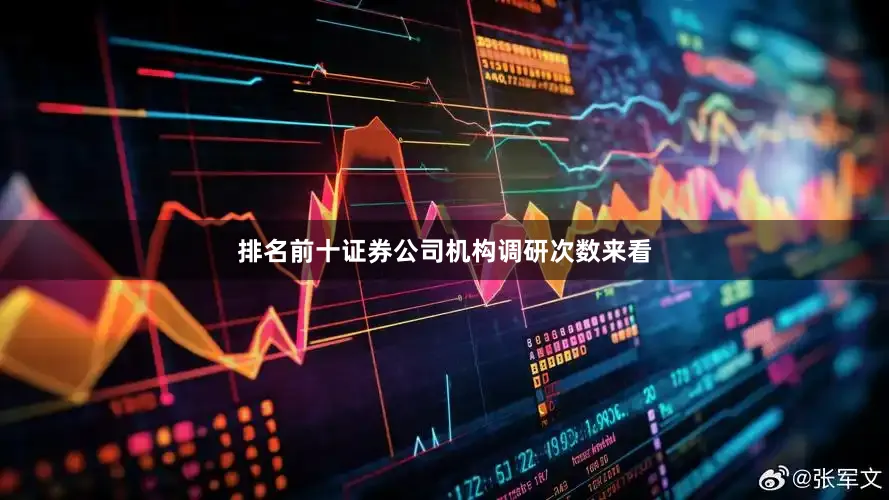 排名前十证券公司　　机构调研次数来看