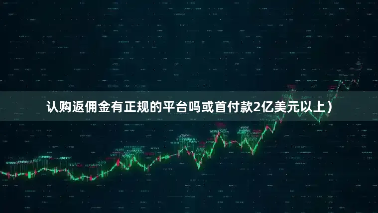 认购返佣金有正规的平台吗或首付款2亿美元以上）